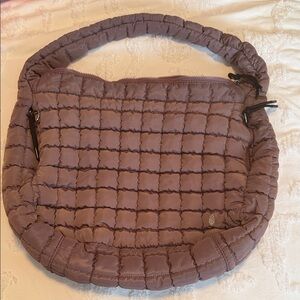 FP Movement by Free People Quilted Carryall Lavender Shoulder Bag
